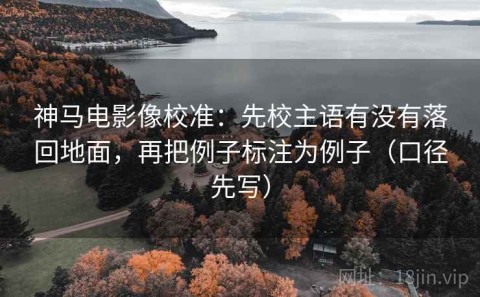 神马电影像校准：先校主语有没有落回地面，再把例子标注为例子（口径先写）