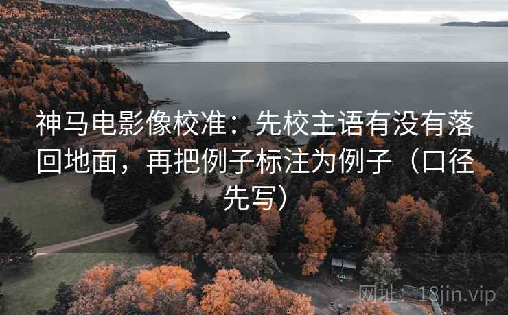 神马电影像校准：先校主语有没有落回地面，再把例子标注为例子（口径先写）